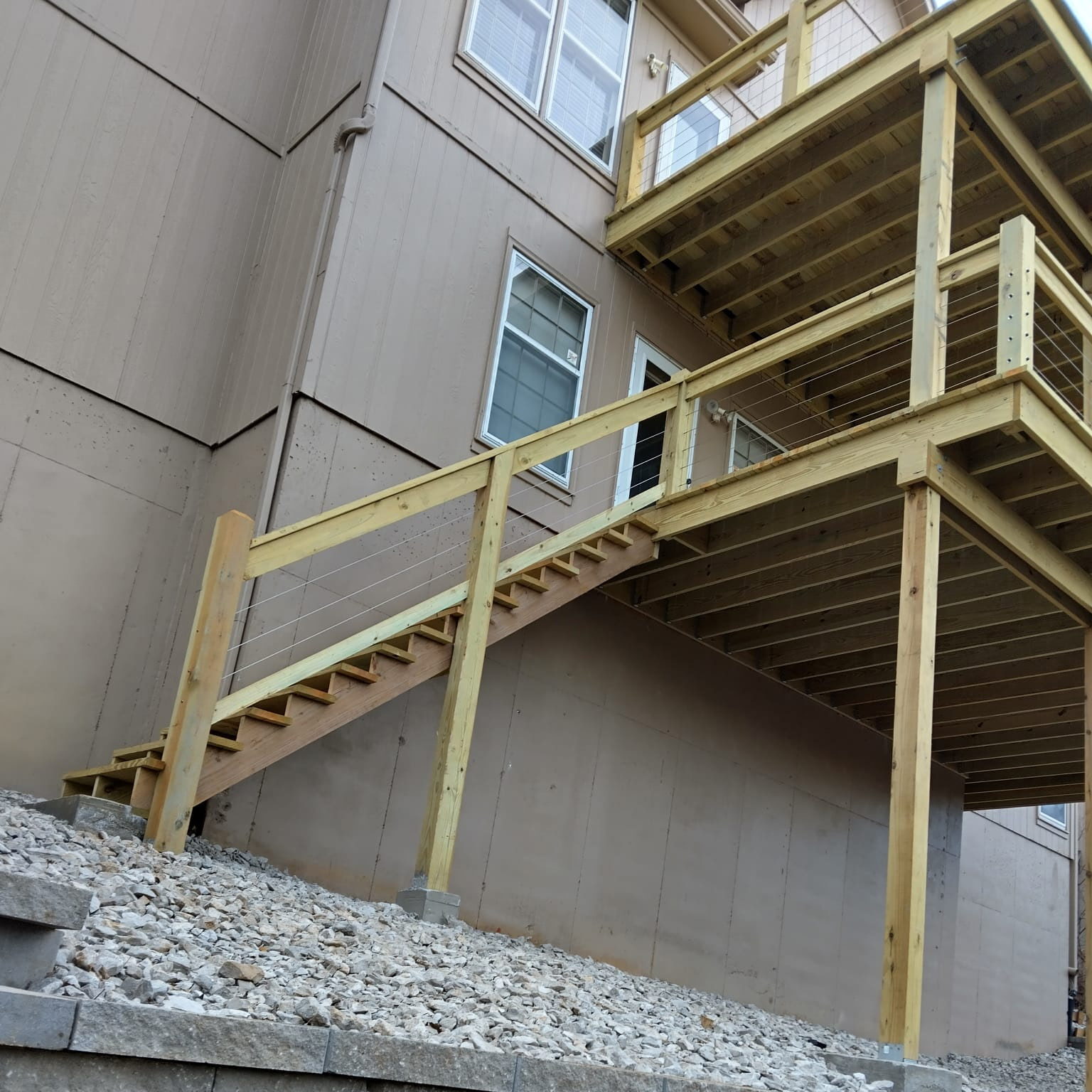 Deck framing and construction project Kansas City