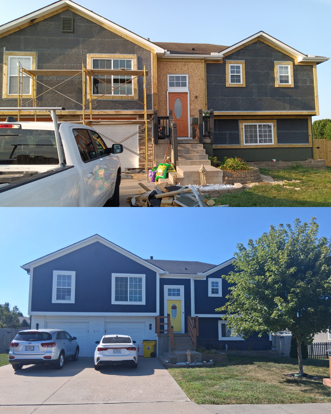 before and after home exterior painting before and after home exterior painting