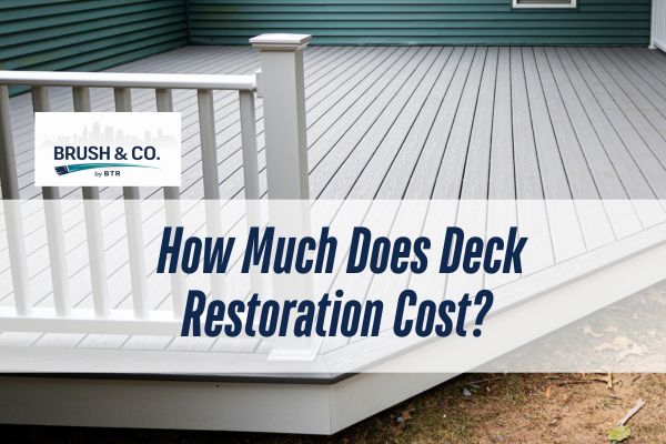 well painted deck with a caption How Much Does Deck Restoration Cost?